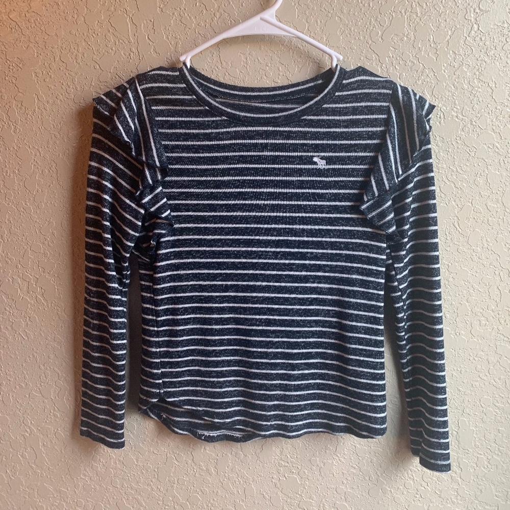 Abercombie Girls Size 7/8 Striped Long Sleeve